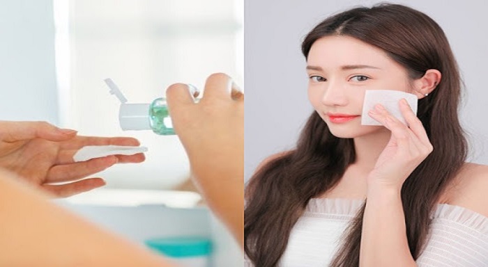 Dùng toner dưỡng ẩm để cân bằng độ pH trên da