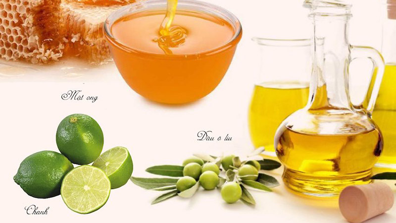 Bộ ba làm trắng da quen thuộc chanh, mật ong và dầu oliu