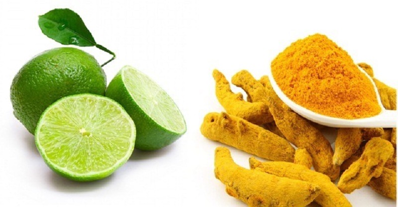 Mặt nạ bột nghệ kết hợp với chanh