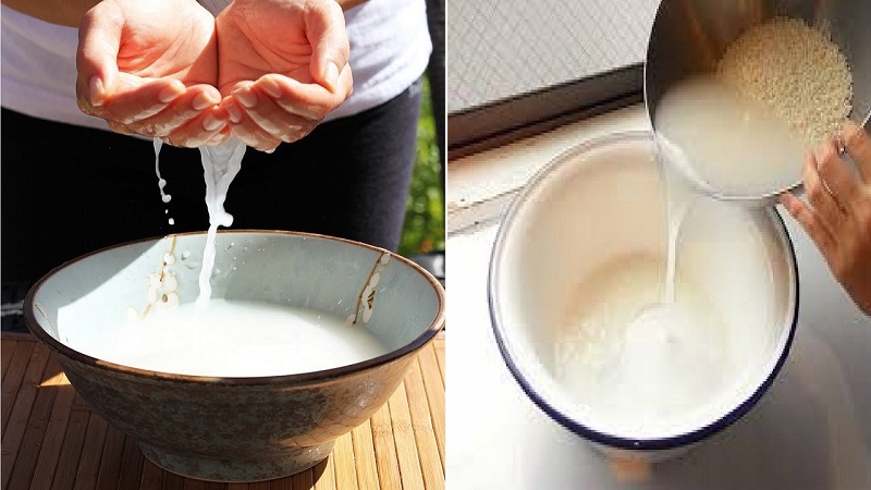 Nước vo gạo có nhiều dưỡng chất giúp cải thiện sắc tố da