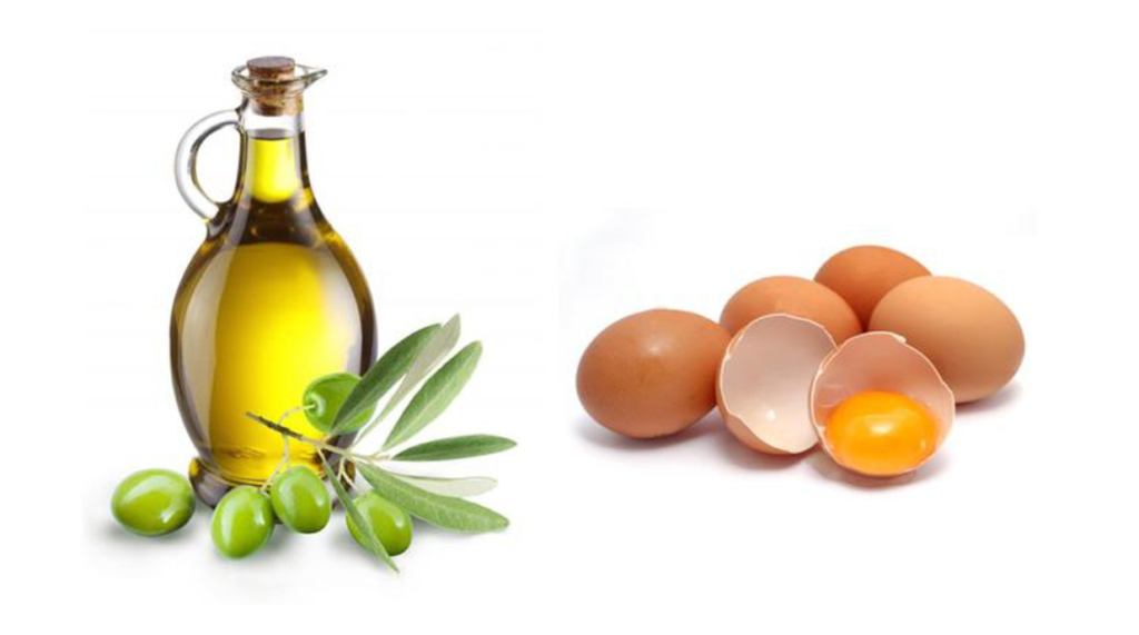 Kết hợp với dầu oliu để làm tăng hiệu quả dưỡng da của trứng gà